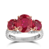 Vault 6.24 Carat Trilogy Ruby and Diamond Ring  Hardy Brothers 