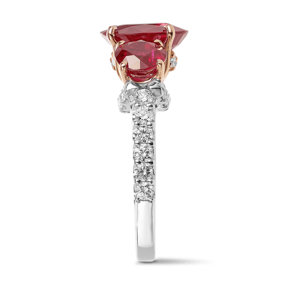 Vault 6.24 Carat Trilogy Ruby and Diamond Ring  Hardy Brothers 