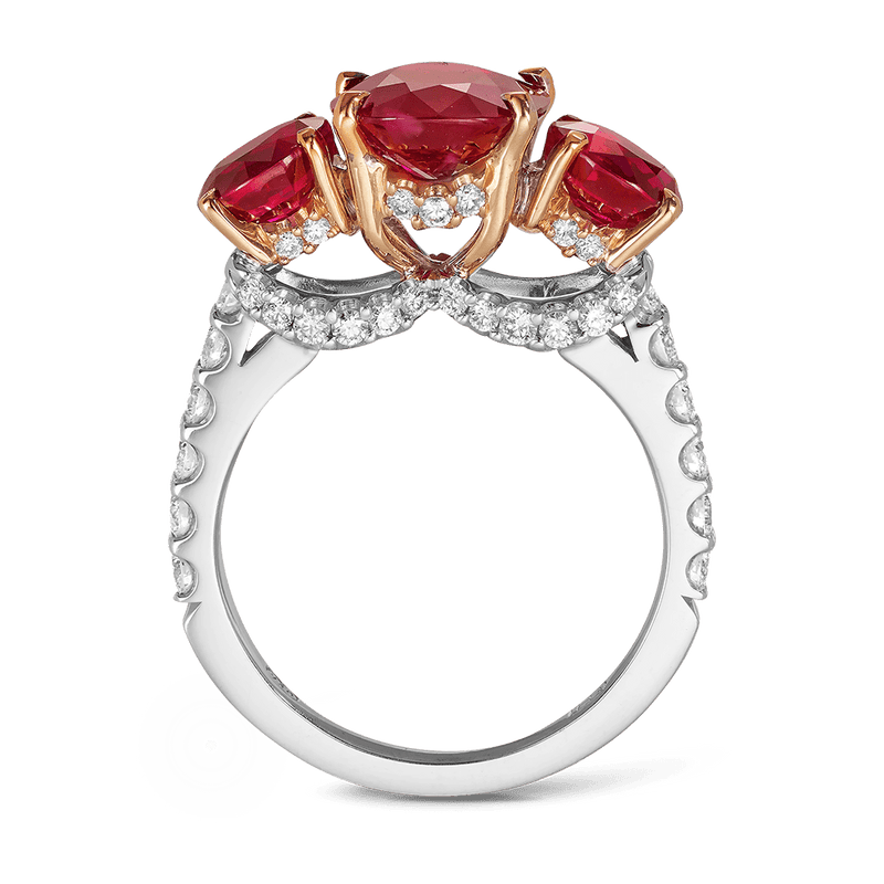 Vault 6.24 Carat Trilogy Ruby and Diamond Ring  Brothers 