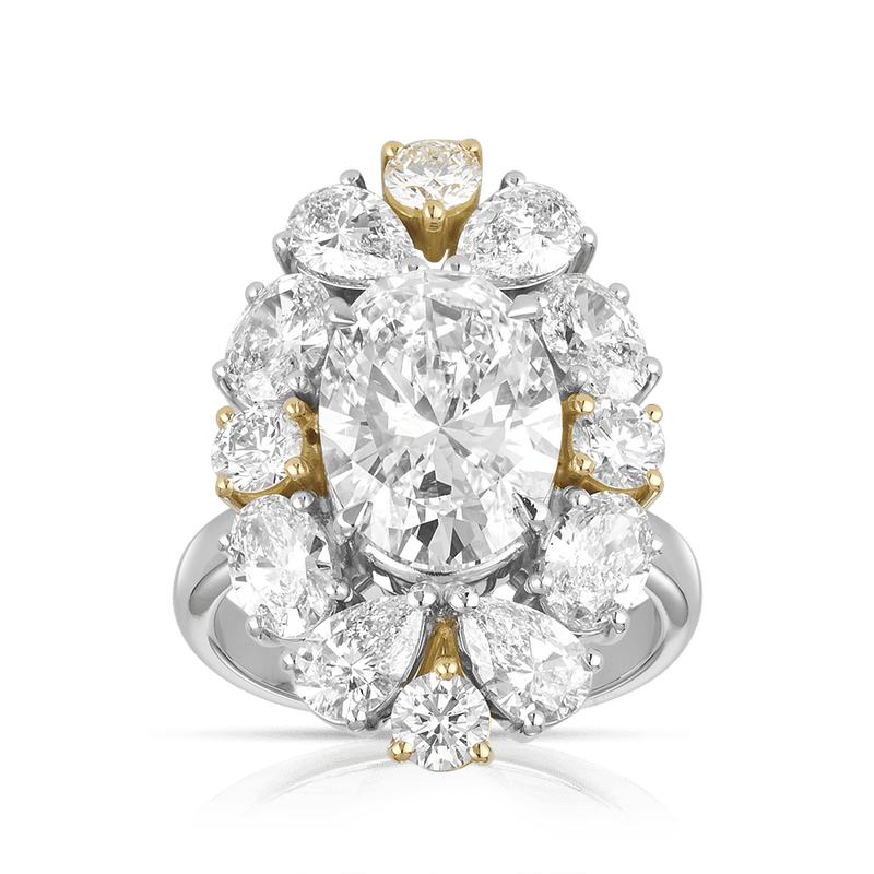 7.50ct Oval Cut Diamond Vault Ring Hardy Brothers Jewellers