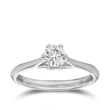 Amora 0.50 Carat Diamond Solitaire Engagement Ring in 18ct White Gold Hardy Brothers