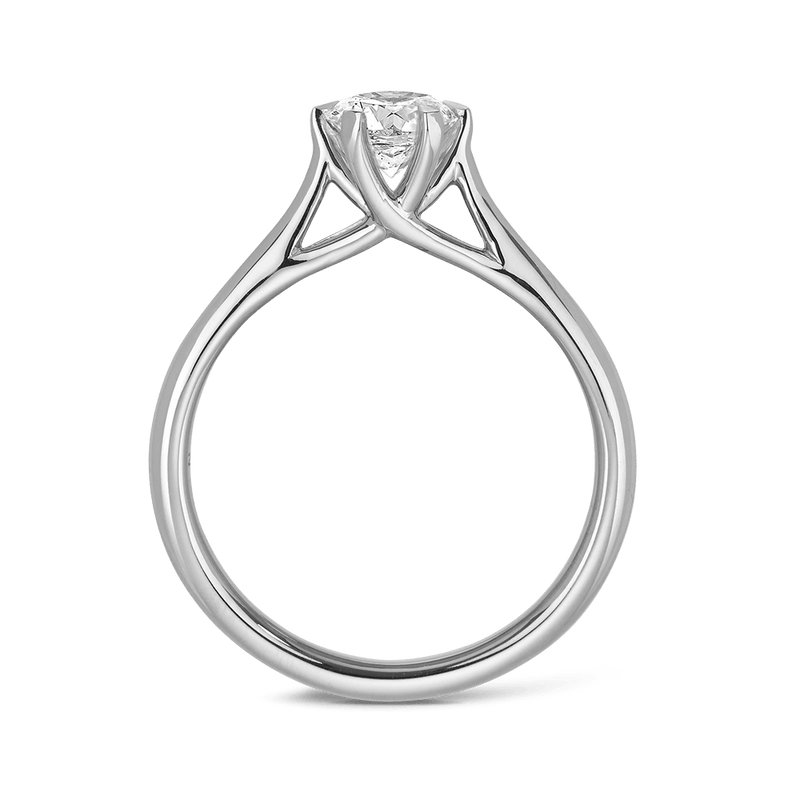 Amora 0.70 Carat Diamond Solitaire Engagement Ring in 18ct White Gold Hardy Brothers