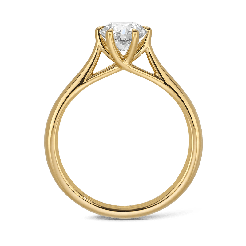 Amora 1.00 Carat Diamond Solitaire Engagement Ring in 18ct Yellow Gold Hardy Brothers