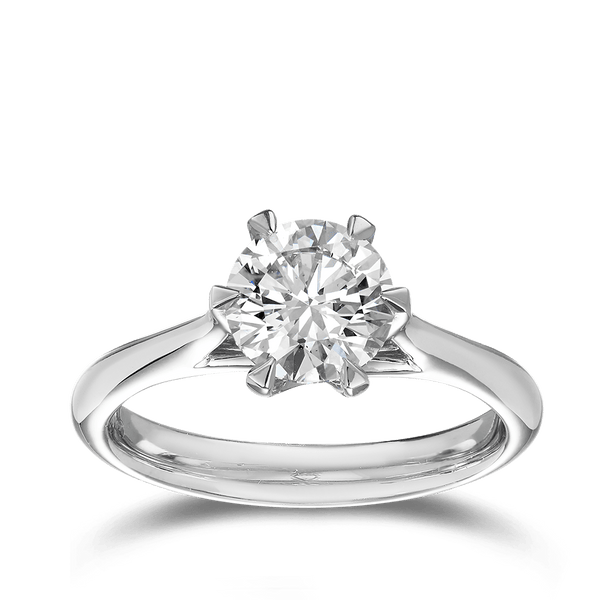 Amora 1.50 Carat Diamond Solitaire Engagement Ring in 18ct White Gold Hardy Brothers