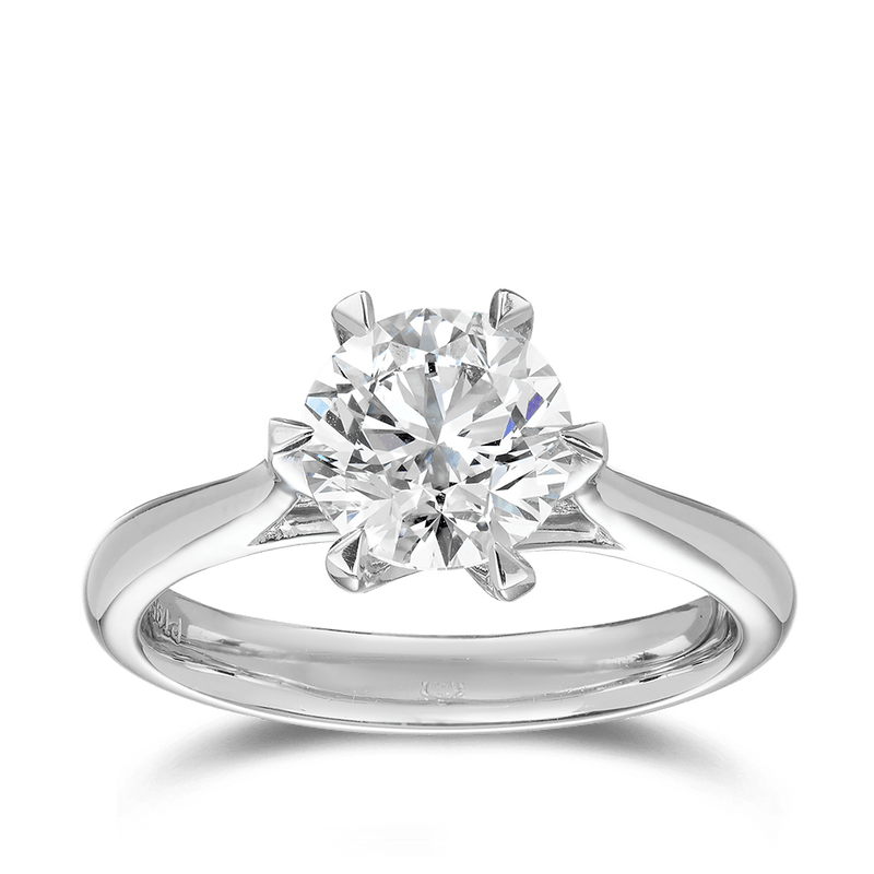 Amora 2.00 Carat Diamond Solitaire Engagement Ring in Platinum Hardy Brothers Jewellers