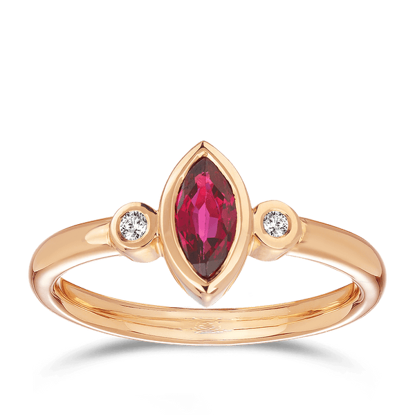 Arabella Ruby and Diamond Ring Hardy Brothers Jewellers