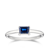 Arabella Sapphire Ring in 18ct White Gold Hardy Brothers 