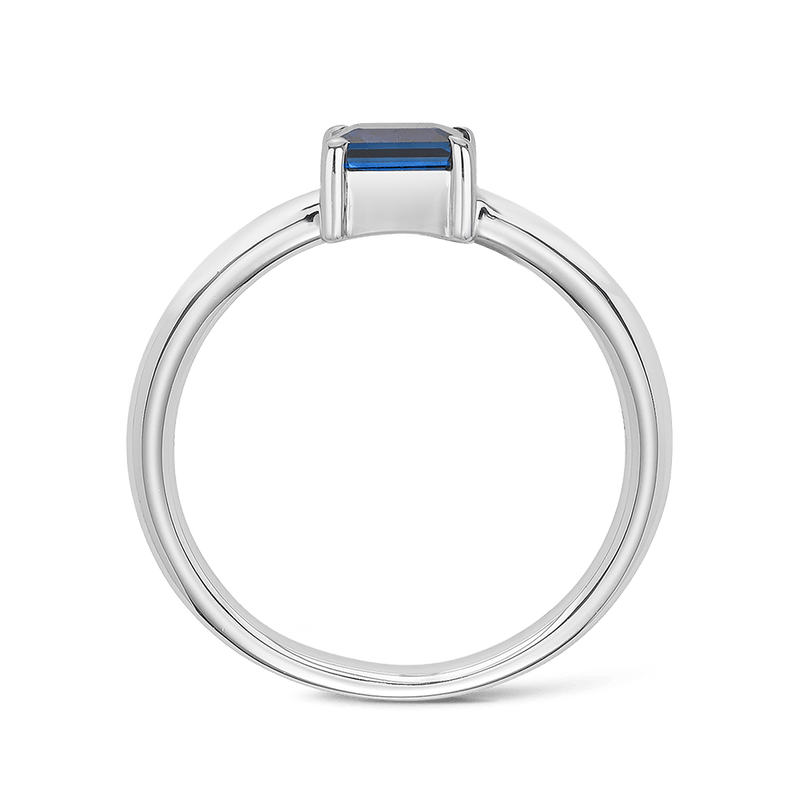 Arabella Sapphire Ring in 18ct White Gold Hardy Brothers 