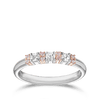 Argyle Pink Diamond and Asscher Cut White Diamond Fancy Band Hardy Brothers Jewellers