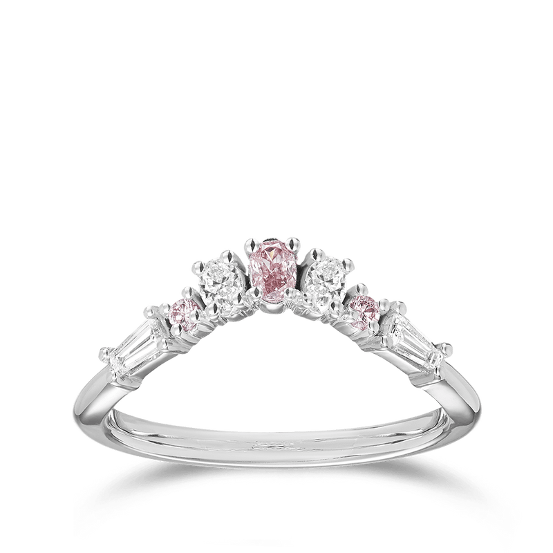 Pink baguette deals diamond