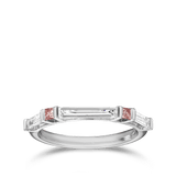 Argyle Pink Diamond and Baguette Cut White Diamond Fancy Band Hardy Brothers Jewellers