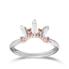 Argyle Pink Diamond and Tapered Baguette Cut White Diamond Fancy Band Hardy Brothers Jewellers