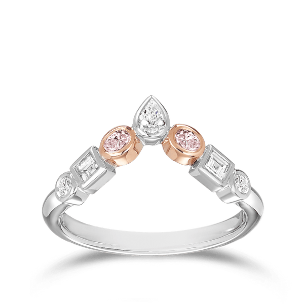 Argyle Pink Diamond and White Diamond Fancy Band Hardy Brothers Jewellers