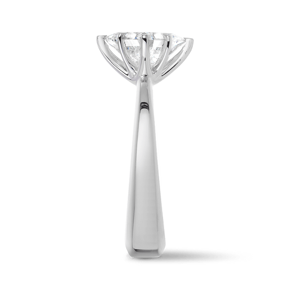 Celestial 2.15 Carat Princess Cut Engagement Ring in 18ct White Gold Hardy Brothers