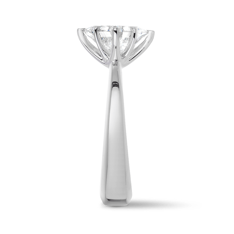 Celestial 2.15 Carat Princess Cut Engagement Ring in 18ct White Gold Hardy Brothers