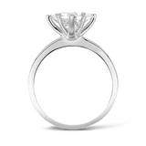 Celestial 2.15 Carat Princess Cut Engagement Ring in 18ct White Gold Hardy Brothers