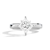 Celestial 2.15 Carat Princess Cut Engagement Ring in 18ct White Gold Hardy Brothers