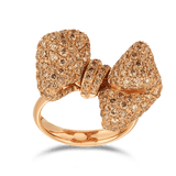 Cognac Diamond Ribbon Ring Hardy Brothers Jewellers