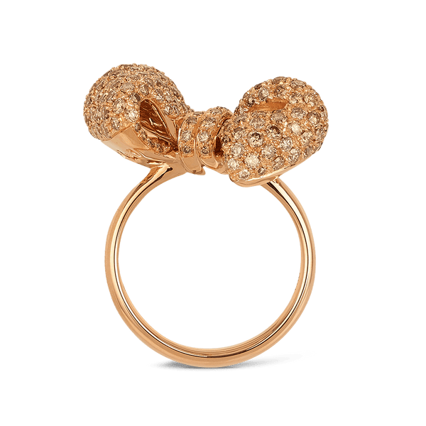 Cognac Diamond Ribbon Ring Hardy Brothers Jewellers