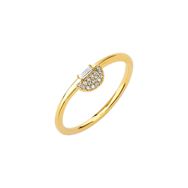 14ct Yellow Gold Pave Set Diamond Ring TGW  0.06ct Hardy Brothers Jewellers