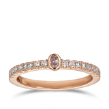 Kimberley Oval Argyle Pink Diamond Stacker Hardy Brothers Jewellers