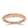 Paeonia 0.45ct Full Circle Diamond Wedding Ring in 18ct Rose Gold Hardy Brothers Jewellers