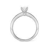 Paeonia 0.50 Carat Diamond Solitaire Engagement Ring in 18ct White Gold Hardy Brothers