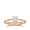 Paeonia 0.70 Carat Diamond Solitaire Engagement Ring in 18ct Rose Gold Hardy Brothers