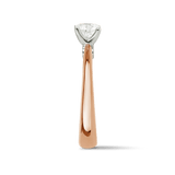 Paeonia 0.70 Carat Diamond Solitaire Engagement Ring in 18ct Rose Gold Hardy Brothers