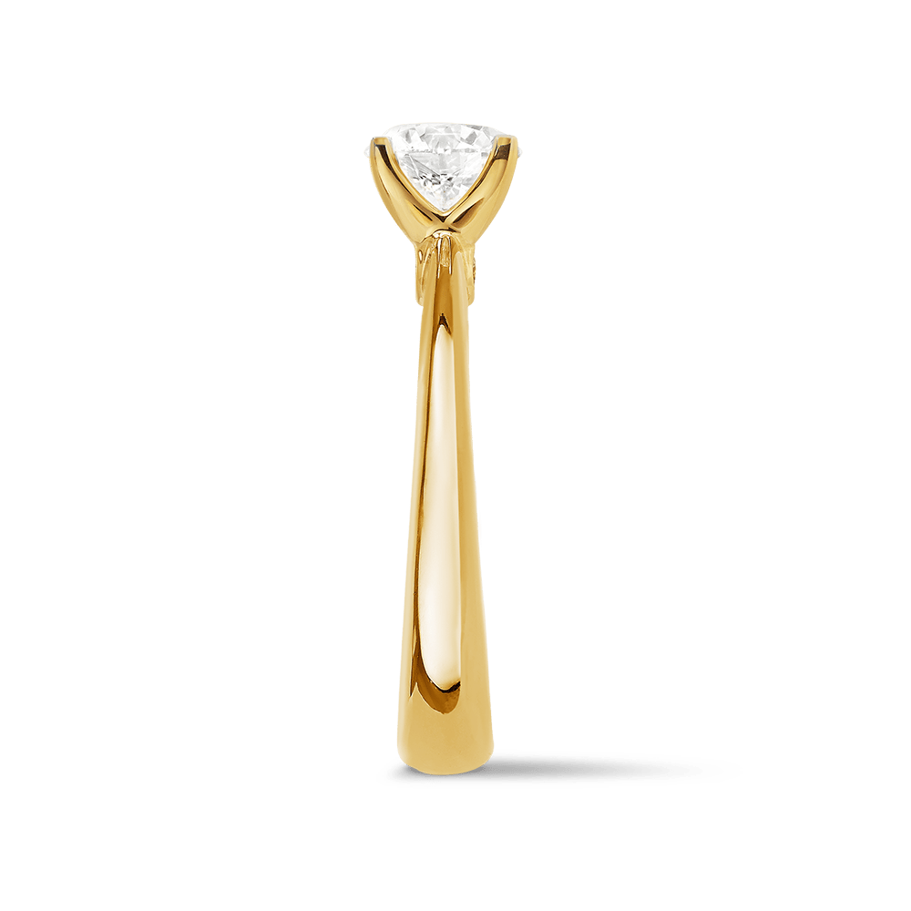 Paeonia 1.00 Carat Diamond Solitaire Engagement Ring in 18ct White Gold Hardy Brothers 