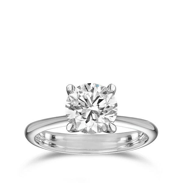 Paeonia 2.00 Carat Diamond Solitaire Engagement Ring in Platinum Hardy Brothers 