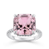 Pink Bi-Colour Tourmaline and Diamond Ring in 18ct White Gold Hardy Brothers 