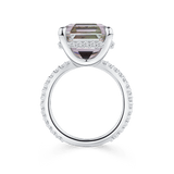 Pink Bi-Colour Tourmaline and Diamond Ring in 18ct White Gold Hardy Brothers 