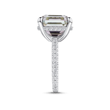 Pink Bi-Colour Tourmaline and Diamond Ring in 18ct White Gold Hardy Brothers 