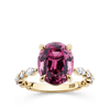 Pink Tourmaline and Diamond Ring in 18ct Yellow Gold Hardy Brothers 
