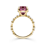 Pink Tourmaline and Diamond Ring in 18ct Yellow Gold Hardy Brothers 