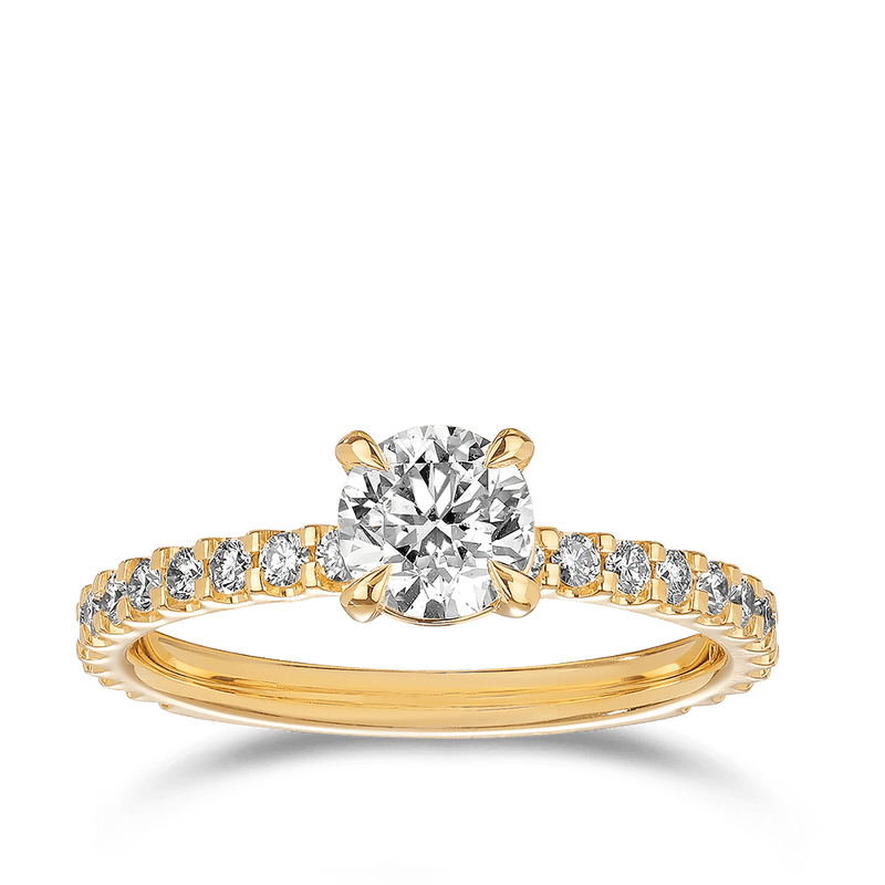 Quintessential 0.50 Carat Diamond Solitaire Engagement Ring in 18ct Yellow Gold Hardy Brothers 