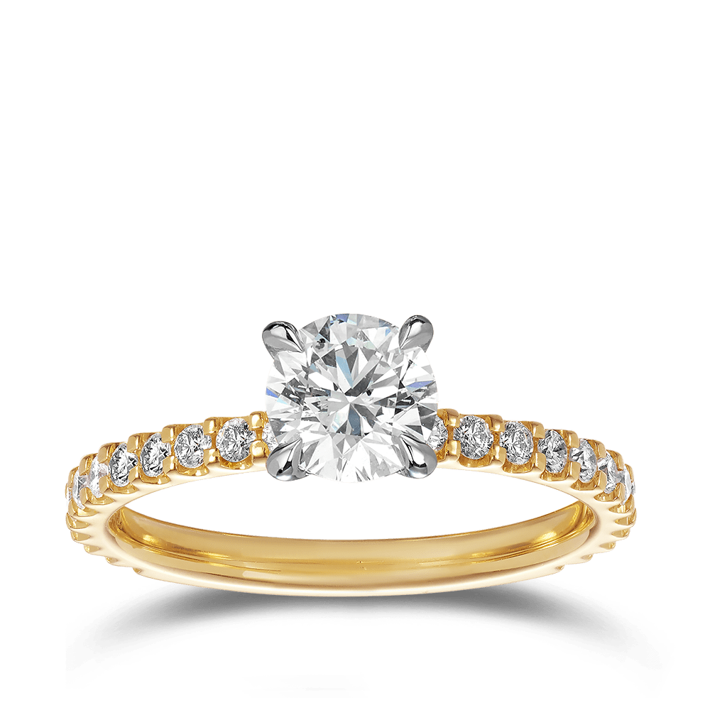 Quintessential 0.75 Carat Diamond Solitaire Engagement Ring in 18ct Yellow Gold Hardy Brothers 