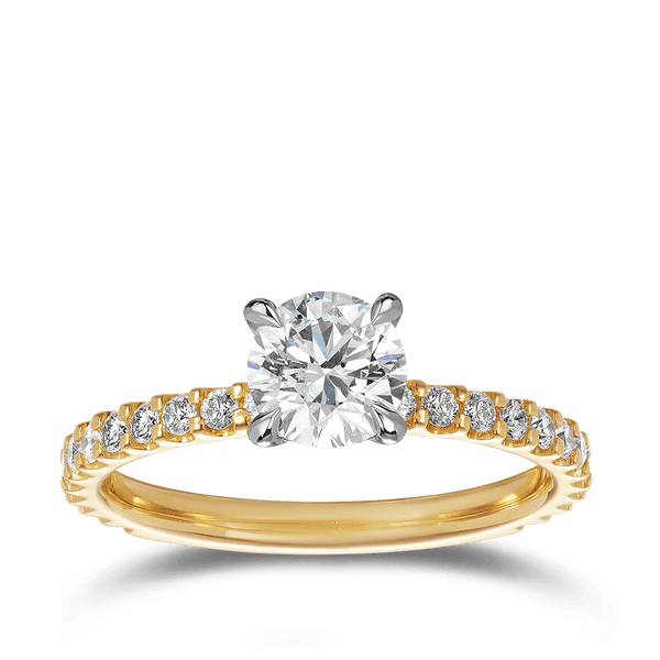 Quintessential 0.75 Carat Diamond Solitaire Engagement Ring in 18ct Yellow Gold Hardy Brothers 