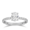 Quintessential 1.00 Carat Oval Solitaire Engagement Ring in 18ct White Gold Hardy Brothers 