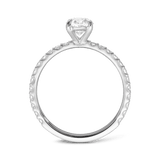 Quintessential 1.00 Carat Oval Solitaire Engagement Ring in 18ct White Gold Hardy Brothers 