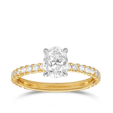 Quintessential 1.00 Carat Oval Solitaire Engagement Ring in 18ct Yellow Gold Hardy Brothers 