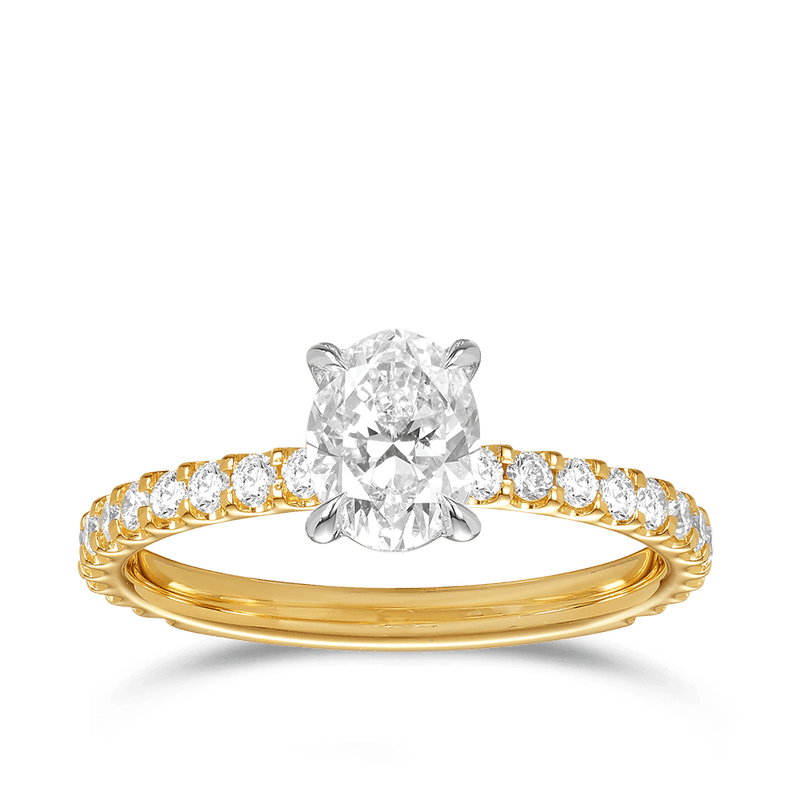 Quintessential 1.00 Carat Oval Solitaire Engagement Ring in 18ct Yellow Gold Hardy Brothers 