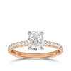 Quintessential 1.00 Carat Oval Solitaire Engagement Ring in 18ct Rose Gold Hardy Brothers 