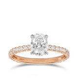 Quintessential 1.00 Carat Oval Solitaire Engagement Ring in 18ct Rose Gold Hardy Brothers 