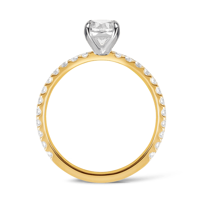 Quintessential 1.00 Carat Oval Solitaire Engagement Ring in 18ct Yellow Gold Hardy Brothers 