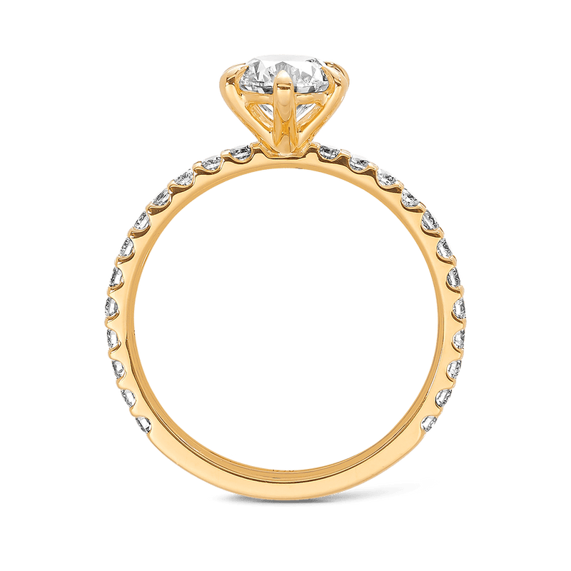 Quintessential 1.00 Carat Diamond Solitaire Engagement Ring in 18ct Yellow Gold Hardy Brothers 