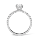 Quintessential 1.50 Carat Oval Solitaire Engagement Ring in 18ct White Gold Hardy Brothers 