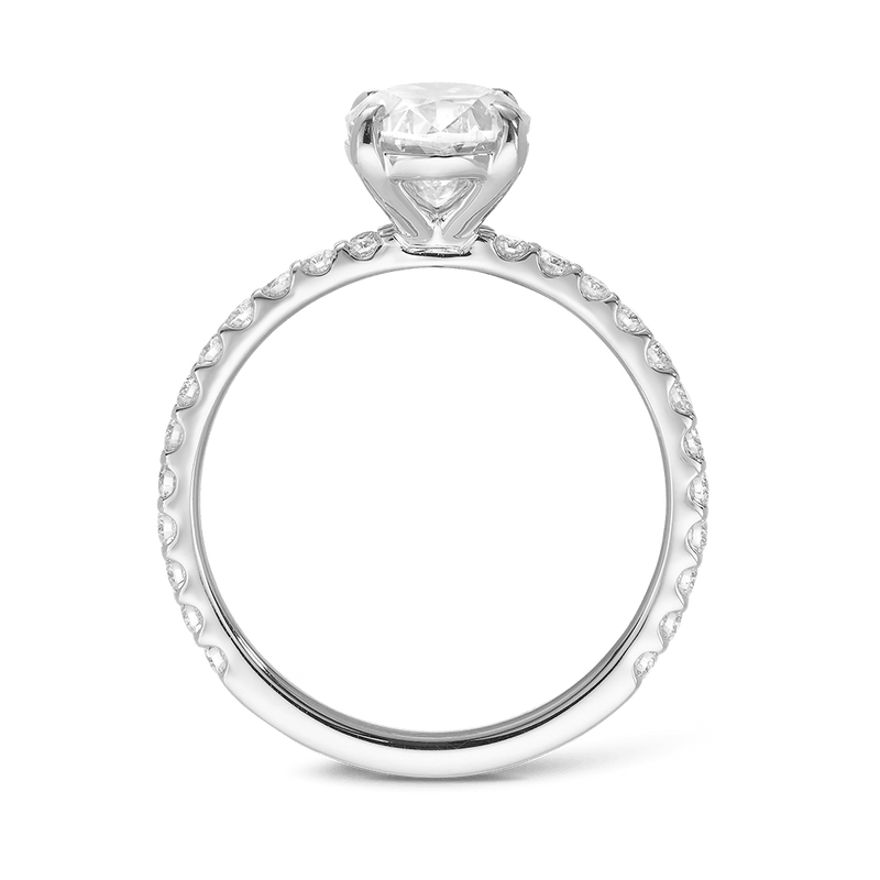 2.00ct Oval Cut Diamond Engagement Ring Quintessential