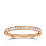 Raffiné 0.34 Carat Diamond Wedding Ring in 18ct Rose Gold Hardy Brothers Jewellers